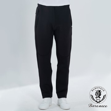 BARONECE 時尚機能運動休閒褲_黑(210513-11)
