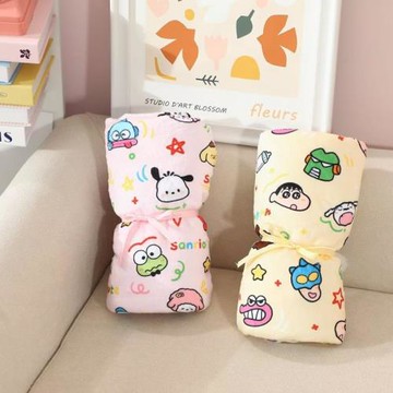 少女心日式毛毯法蘭絨學生宿舍辦公室兒童午睡蓋毯空調被子絨毯