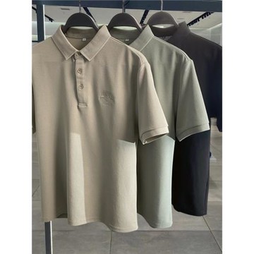 甄選甄選男裝polo衫男生休閑短袖t恤商務成熟簡約輕奢保羅衫上衣