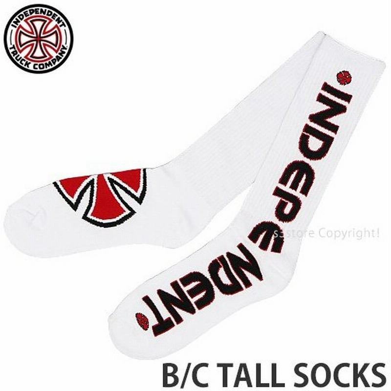 インディペンデント ソックス Independent B C Tall Socks スケートボード スケボー 靴下 厚手 メンズ Skateboard Mens カラー Wht 通販 Lineポイント最大0 5 Get Lineショッピング