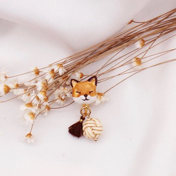 麥田狐狸的微笑 | 一對 耳夾耳釘