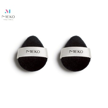 MEKO 水晶超柔絨毛蜜粉撲 - 蛋型 (2入裝)  EE-007 / 化妝海綿 蜜粉撲 手指粉撲 粉撲 氣墊粉撲