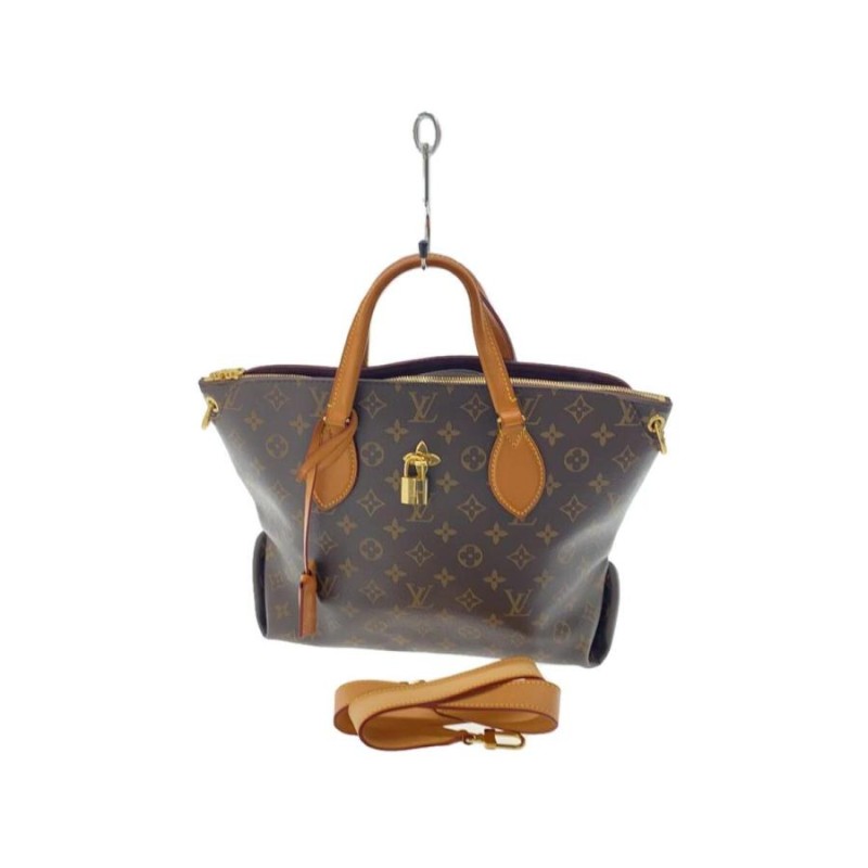 LOUIS VUITTON◇トートバッグ/牛革/BRW/モノグラム/M44360/フラワージップドトート | LINEブランドカタログ