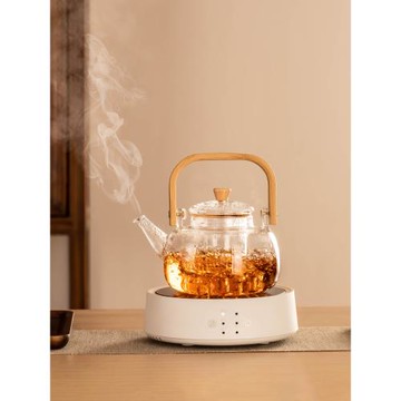 泥徒玻璃煮茶壺新款家用煮茶器泡茶專業茶具燒水壺套裝煮茶電陶爐