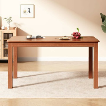 公司貨附發票 實木餐桌 北歐全實木餐桌現代家用簡約小戶型餐桌椅飯桌組合長方形吃飯桌子 最低價 快速出貨