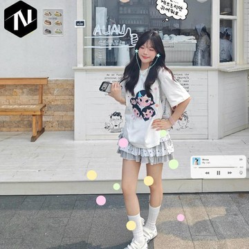 【Nico】🍅有貨 高品質純棉230克精梳緊密手感好爽滑優質做工（前印花）短袖t恤女 純棉T恤 高品質 半袖上衣