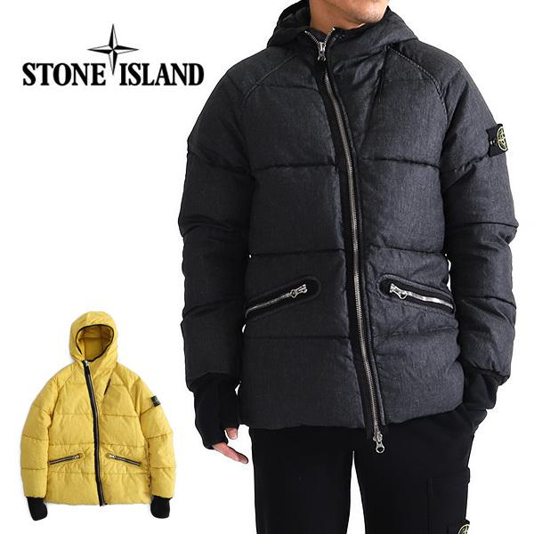 21AW Stone island フーディ ダウンジャケット ブラック