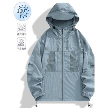 原紗防曬衣男女同款7A抗菌山系透氣防曬服防紫外線寬松防曬衫外套