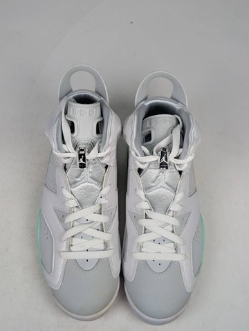 微瑕疵-左右腳中底、鞋底、鞋面、後跟泛黃 DQ4914-103/8 Air Jordan 6 WMNS " Mint Foam " 白綠 薄荷 女款