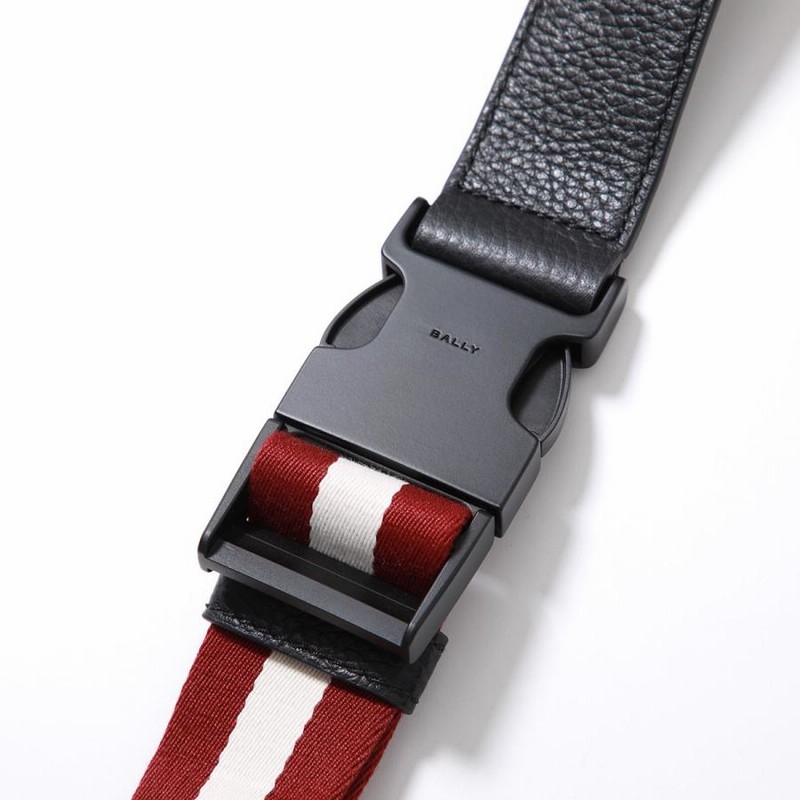 BALLY バリー ストライプ ゴールドバックル レザー ベルト 超激レア