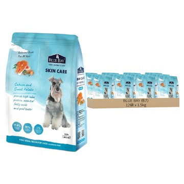 BLUE BAY 倍力 全齡犬 舒敏護膚配方 乾飼料  1.5kg  12袋  舒敏護膚