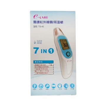 e-CARE 醫康 紅外線額 耳溫槍 TS-46 131.4 x 37.3 x 40.4cm  1盒