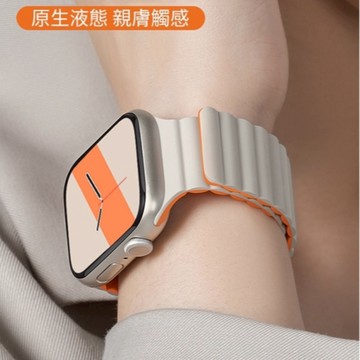 適用Apple Watch錶帶 SE6/7/8/9/10/11錶帶 硅膠回環磁吸錶帶 42/44/45/46/49mm