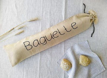 Bread baguette bags, 麻 bread bag, Bread bag reusable, 環保袋, Bread storage bag