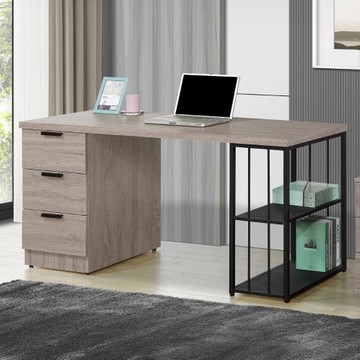 【MUNA 家居】B61型5尺書桌(附USB插座)