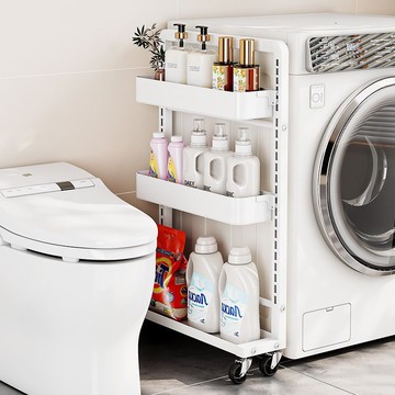 廚房夾縫置物架冰箱縫隙架衛生間門后收納架客廳臥室零食小推車