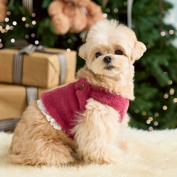 毛茸茸背心Bebe Fur Crop (Plum) 粉紅-It’s sunny outsid