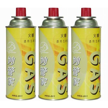 【史代新文具】妙管家 HKG-001 安速 瓦斯罐 (1組3罐)
