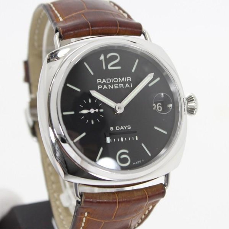 PANERAI パネライ ラジオミール 8days 8デイズ SSx革 Dバックル 手巻き PAM00268 メンズ 裏スケルトン メンズ |  LINEブランドカタログ