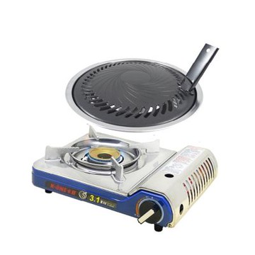 卡旺 3.1KW攜帶式卡式爐+燒烤盤(K1-A022HST+BQ007)