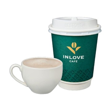 [家速配]【inLove Cafe】熱卡布奇諾12oz