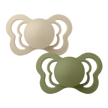 丹麥BIBS - Couture安撫奶嘴-香草/橄欖綠-兩入
