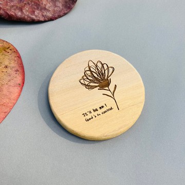 貝殼杉福音杯墊