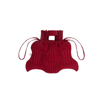 Big Bow Bag - 酒紅色