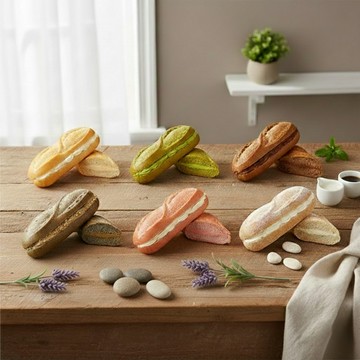 LINE禮物專屬得獎麵包✨【麵包謝】冰心維也納6入精品(冰心奶油+75%可可+蜂蜜伯爵+抹茶+覆盆莓青檸+焙茶落花生 各1入) (因應年假，2/5成立的訂單，預計年後2/24起依訂單順序出貨)