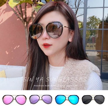 【SINYA】Polarized偏光太陽眼鏡 韓版潮流墨鏡 時尚飛行員款韓版墨鏡 輕量/防眩光/抗UV400 N133