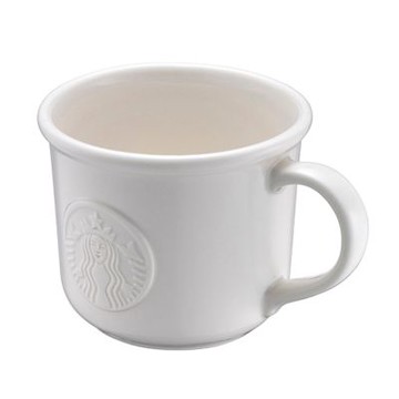 星巴克 白色浮雕女神馬克杯