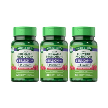 綠萃淨 兒童ProBio-14益生菌口含錠(60錠x3瓶)組
