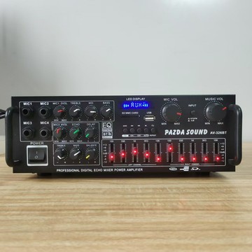 功放 擴大機 家庭劇院 卡拉OK K歌專用 大功率家用功放機12V/220VEQ均衡器車載戶外K歌兩用功放批發