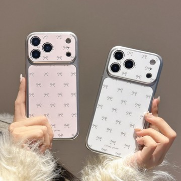韓系 粉蝴蝶結 手機殼 適用 蘋果 iPhone 17 16 15 14 13 Pro Max 16promax 溫柔風