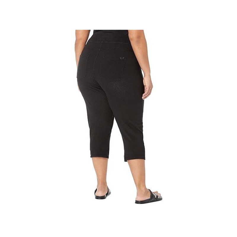 ヒュー HUE Plus Size Game Changing High-Rise Shorter Capris