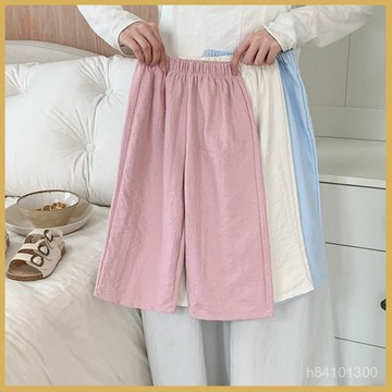 爆款熱推💖全臺免運 【奶芙山本褲】女童褲子夏季2025新款九分直筒百搭純色洋氣山本褲 7OR1