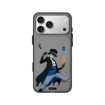 iPhone 17 Pro Max Clear (相機按鈕) 酷墨灰 - 航海王 One Piece - 角色系列-薩波