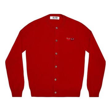 (WMNS) COMME des GARCONS PLAY Cardigan Double Emblem 'Red'