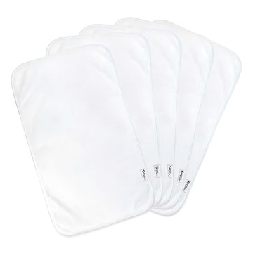 green sprouts 小綠芽 三層設計吸水拍嗝巾 Set 5件  25.4 x 43.2cm  純白