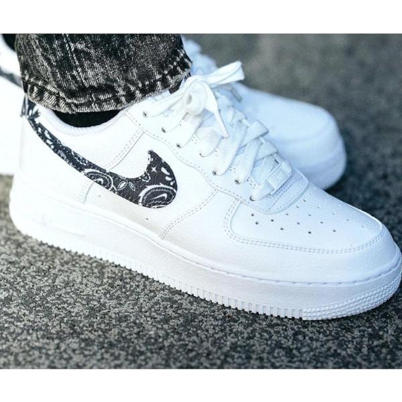 ナイキ エアフォース1 07 エッセンシャル ペイズリー NIKE WMNS AIR FORCE 1 07 ESSENTIALS WHITE  BLACK PAISLEY DH4406-101 スニーカー | LINEショッピング