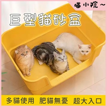 貓砂盆 貓廁所 凹型貓砂盆 超大貓砂盆 一體式貓砂盆 大尺寸貓砂盆 開放式貓砂盆 加大貓砂盆 貓廁所
