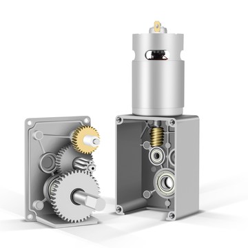 12V 24V 5840蝸輪蝸桿自鎖微型直流減速電機自動晾衣架減速電機[DD2310001]