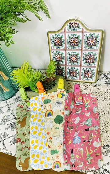 小手帕手帕巾幼稚園手帕夾擦手巾可拆式多色