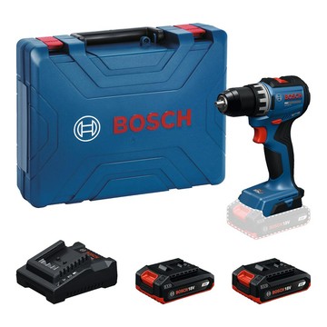BOSCH 18V鋰電免碳刷電鑽/起子機 PRO GSR18V-52 (2.0Ah*2)
