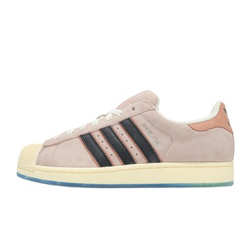 adidas 休閒鞋 Patrick Superstar 男鞋 粉紅 黑 海綿寶寶 派大星 聯名 愛迪達 JQ6778