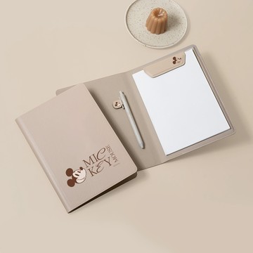 【Disney】【米奇和朋友們】經典系列_A5 書套筆記本 米奇經典系列/手寫板/筆記本/迪士尼聯名