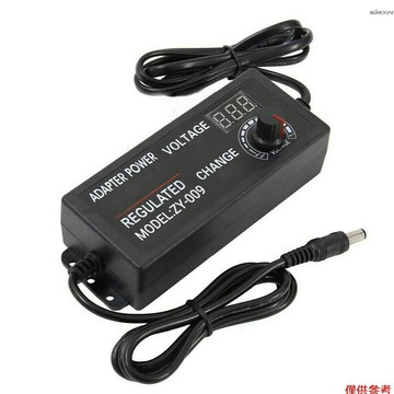 可調式電源適配器充電器可變電壓3V-12V 5A通用調速器100-240V美規