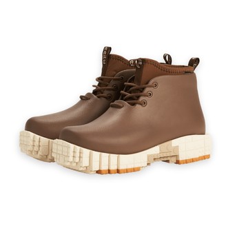 XPRESOLE  全天候積木防水靴-摩卡特調大杯 女生US11