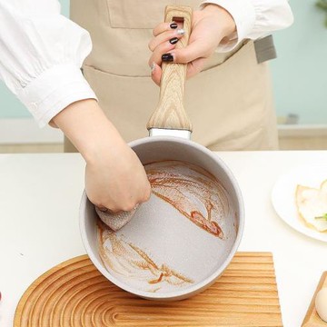 【嚴選】嬰兒輔食鍋多功能麥飯石紋奶鍋燉煮粥鍋具寶寶輔食小奶鍋