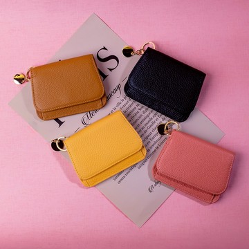 🆕新品上架【梨花瑪雅】摩羯座生日快樂🏆超強大收納荔枝皮紋真皮最新款精緻短皮夾(4色) 閨蜜禮物，情人禮物